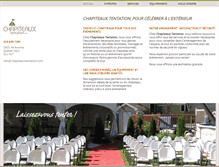 Tablet Screenshot of chapiteauxtentation.com